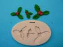 3 Prong Holly Leaf Silicone Mould